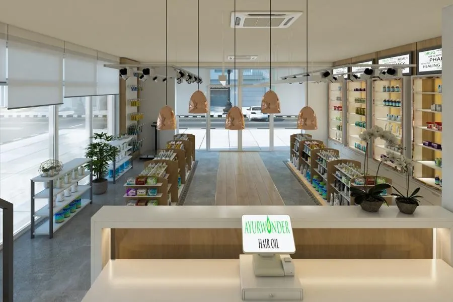 Pharmacy & Health Shop Interior Design